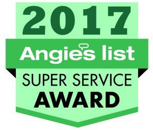 2017 Winner of Angie's List Super Service Award